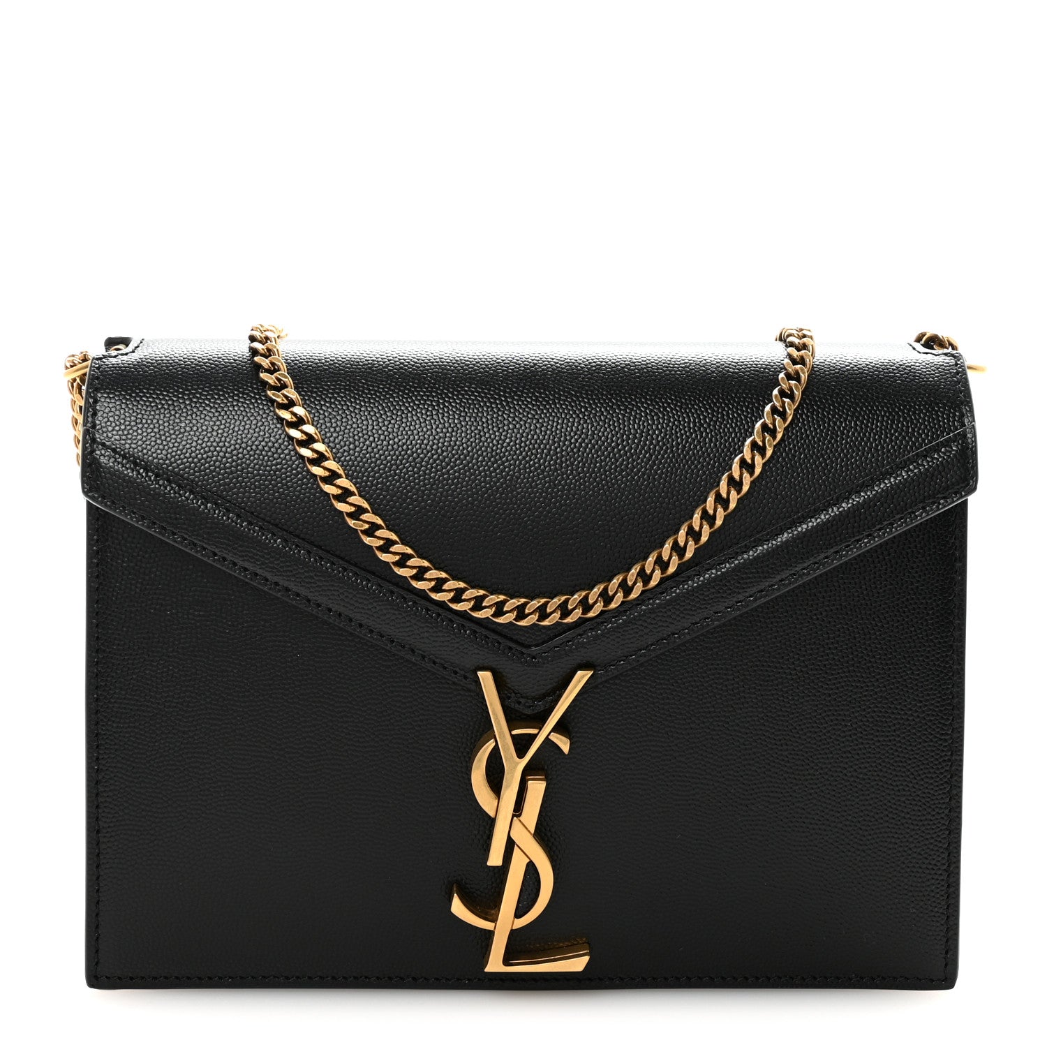 Grain De Poudre Monogram Cassandra Clasp Bag Black