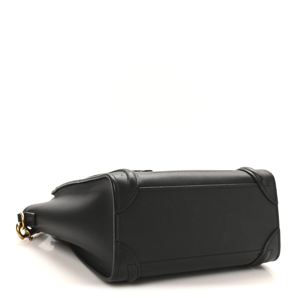 Smooth Calfskin Nano Luggage Black
