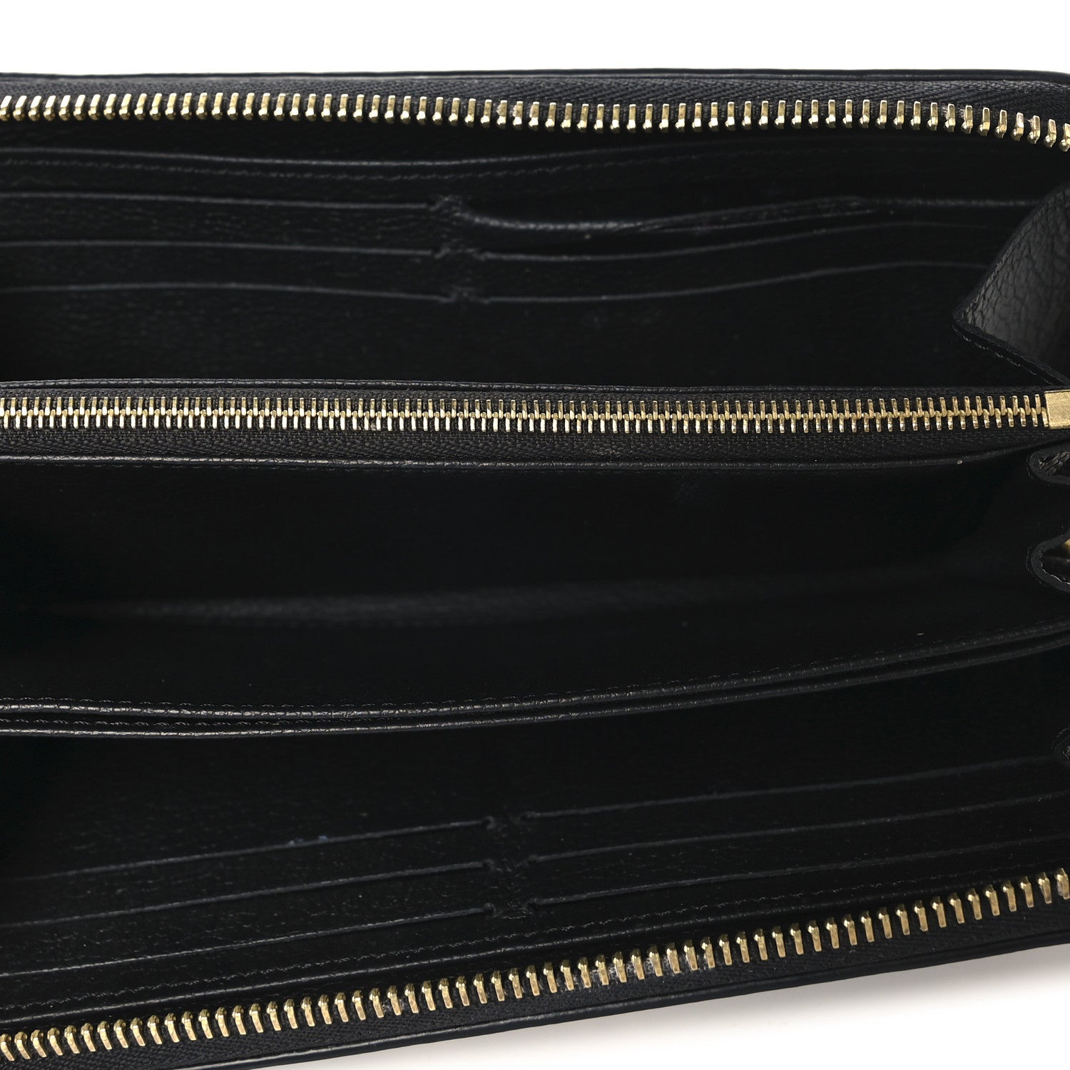 Empreinte Monogram Giant Zippy Wallet Black Beige