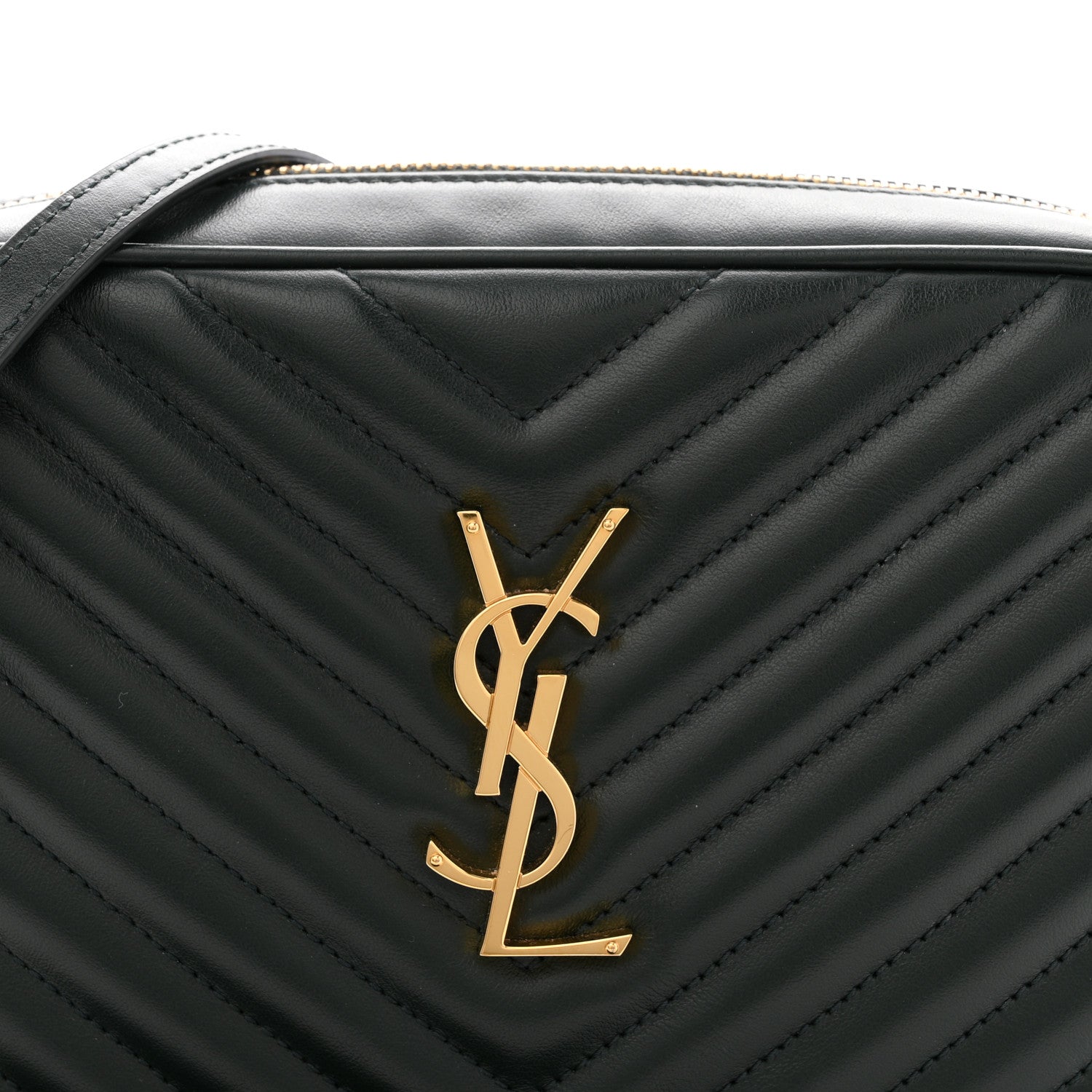Calfskin Matelasse Monogram Lou Camera Bag Military Green