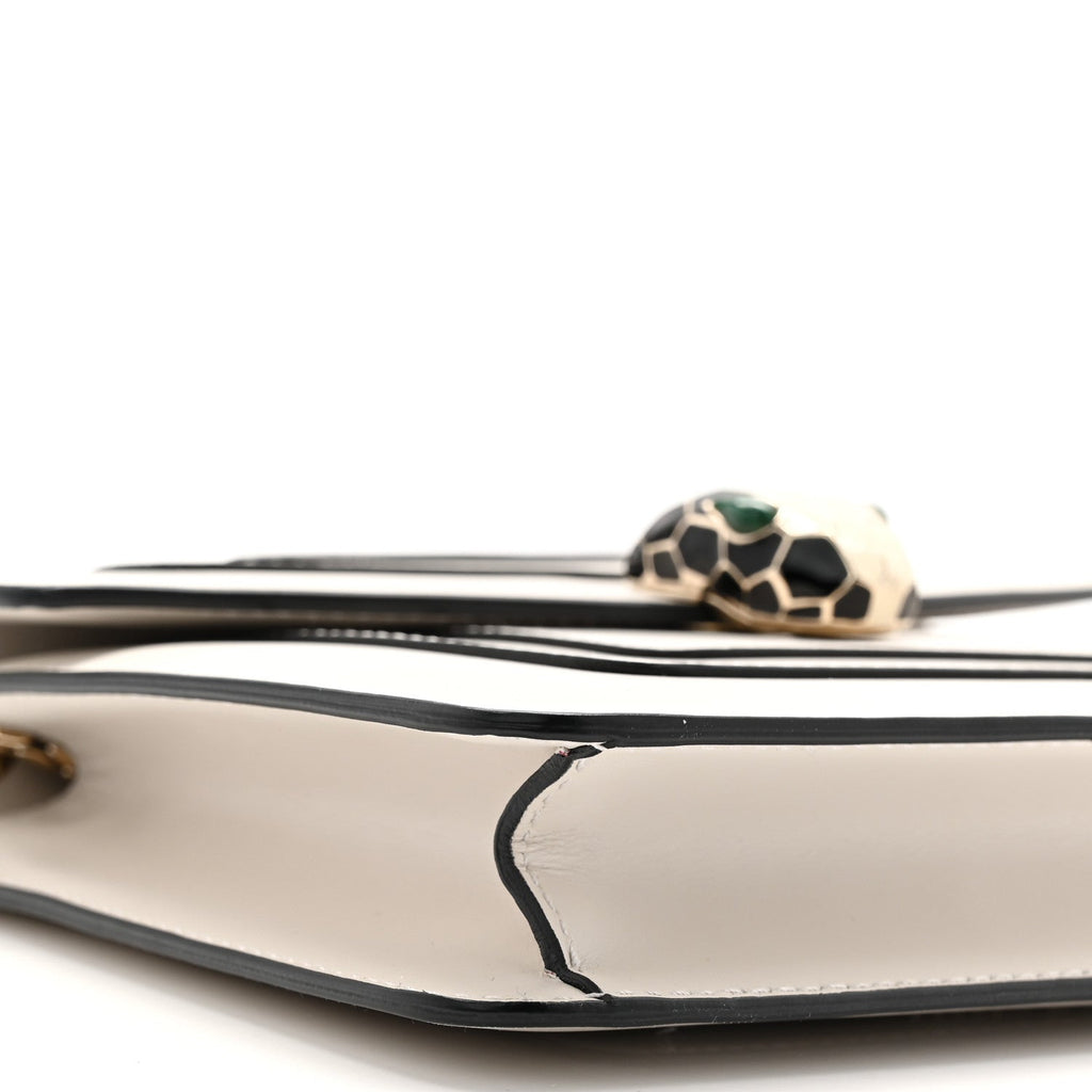 Calfskin Small Serpenti Forever Crossbody Bag White Agate