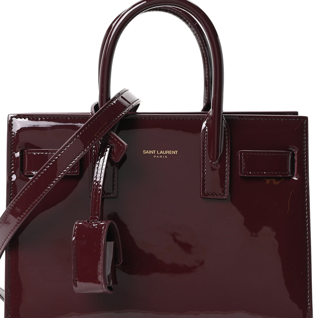 Patent Nano Sac de Jour Dark Red Wine