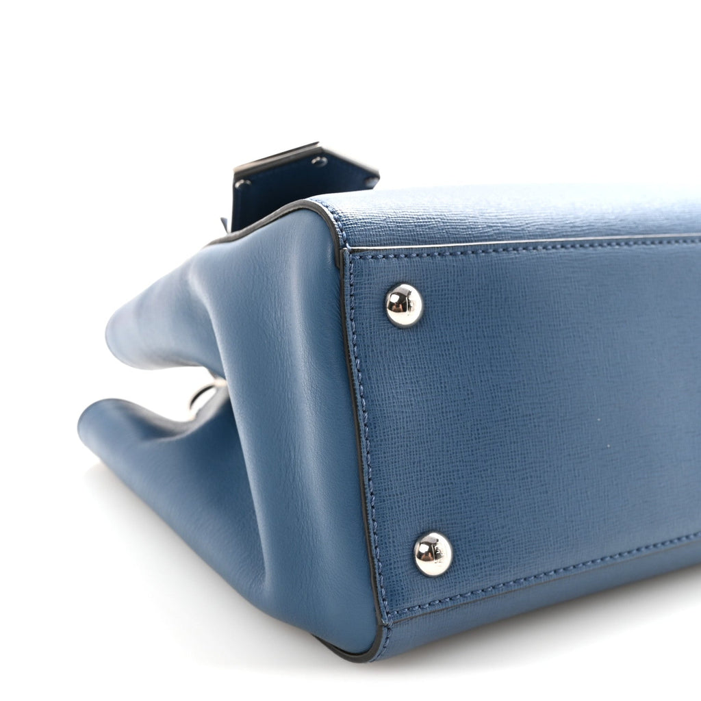 Vitello Elite Petite 2Jours Tote Blue Cobalto