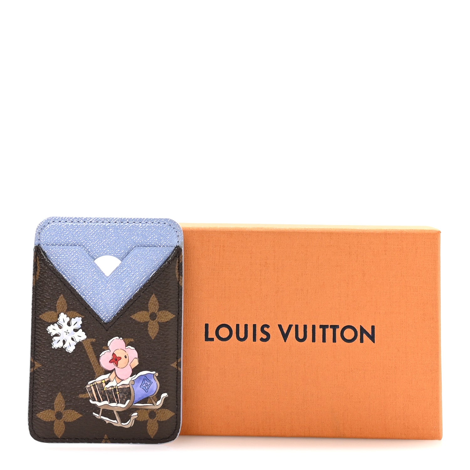 Monogram Magnet Vivienne  Holder Blue Frost