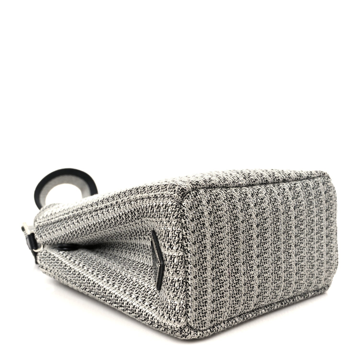 Jacquard Logo Ricamo Embroidered Small Tote Black Talco