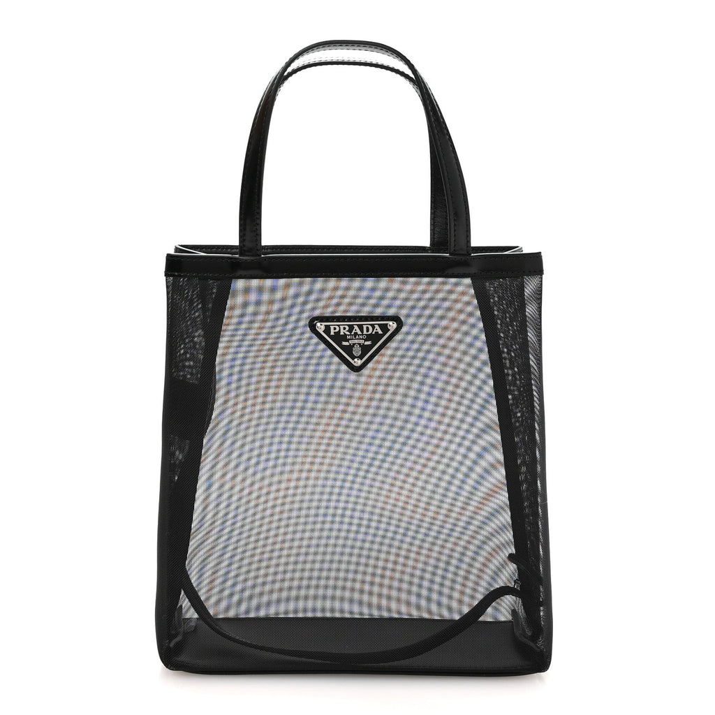 Mesh Small Tote Bag Black