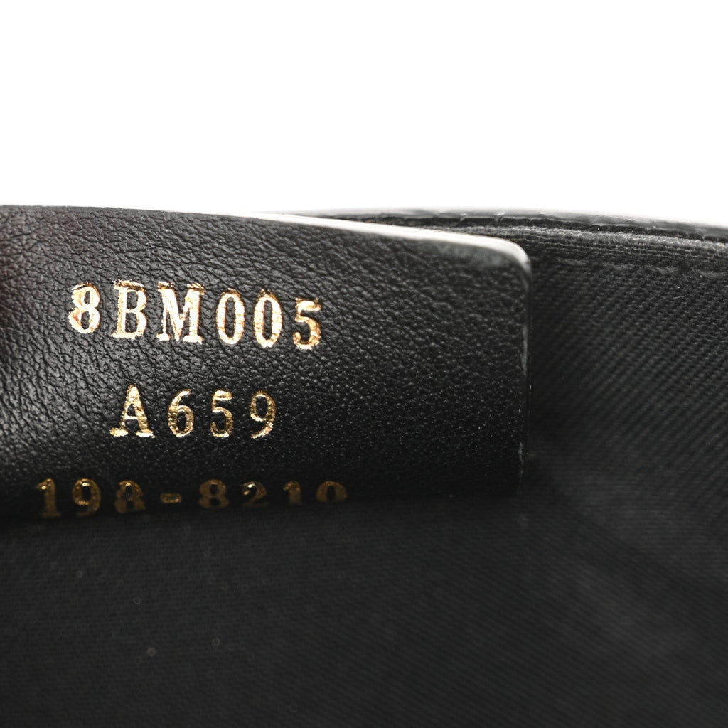 Vitello Liberty F is Fendi Bi-Color FF 1974 Embossed Envelope Belt Bag Maya Black