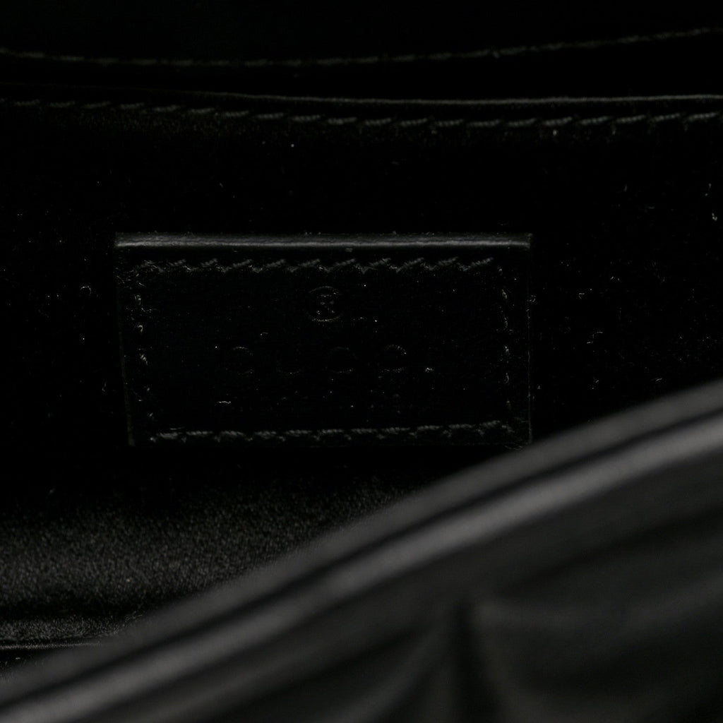 Nappa Vertical Matelasse Small Maxi Horsebit Chain Shoulder Bag Black