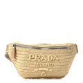 Yarn Raffia Effect Crochet Belt Bag Naturale