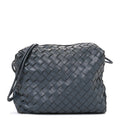 Nappa Intrecciato Medium Loop Camera Bag Grey