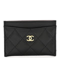 Caviar Quilted  Holder Black