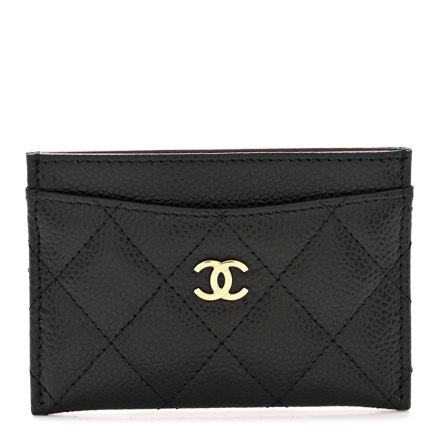 Caviar Quilted  Holder Black