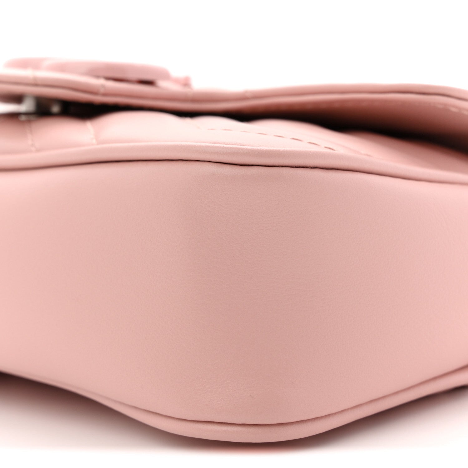 Calfskin Matelasse Monochrome GG Marmont Chain Belt Bag Perfect Pink