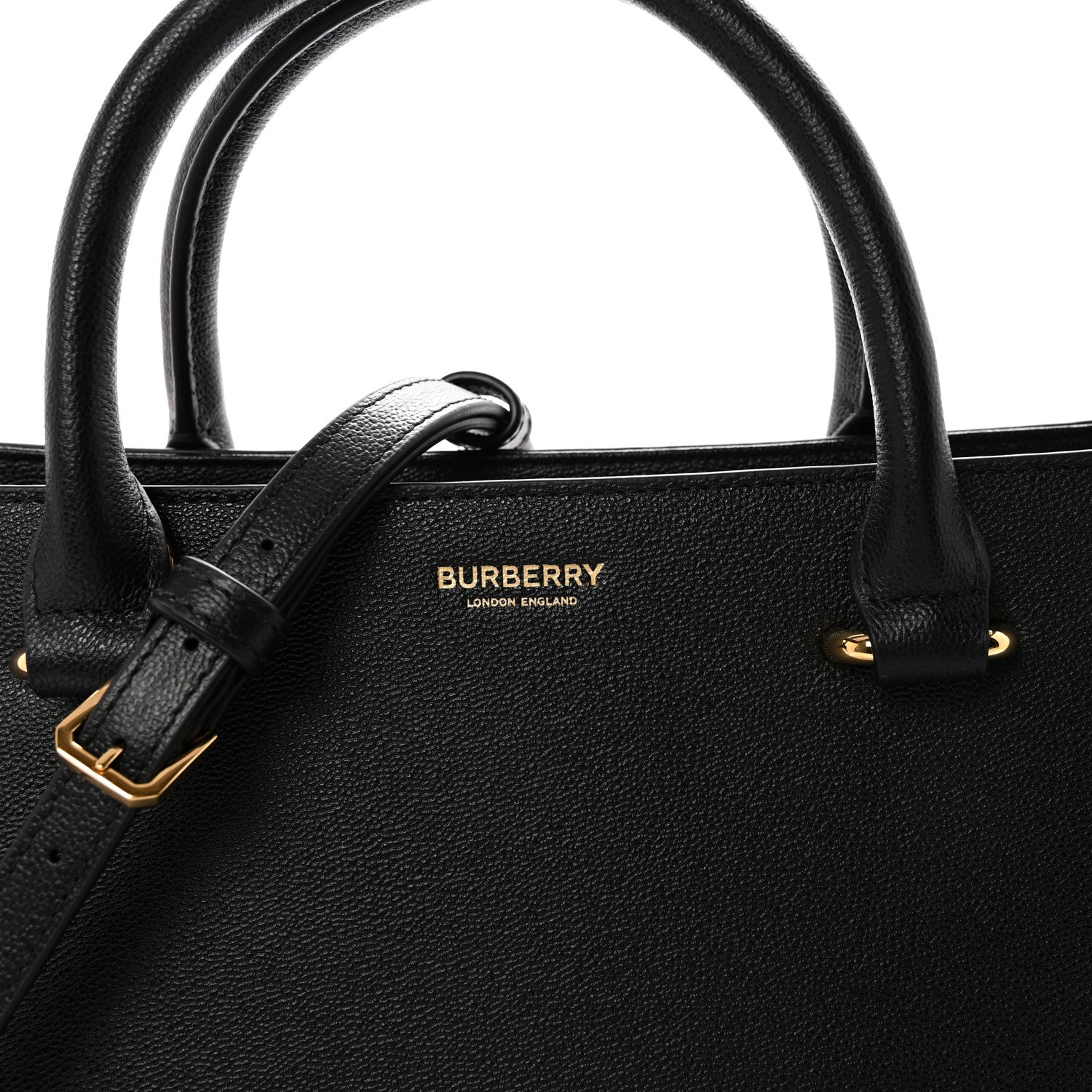 Calfskin Mega Check Small Banwell Tote Black