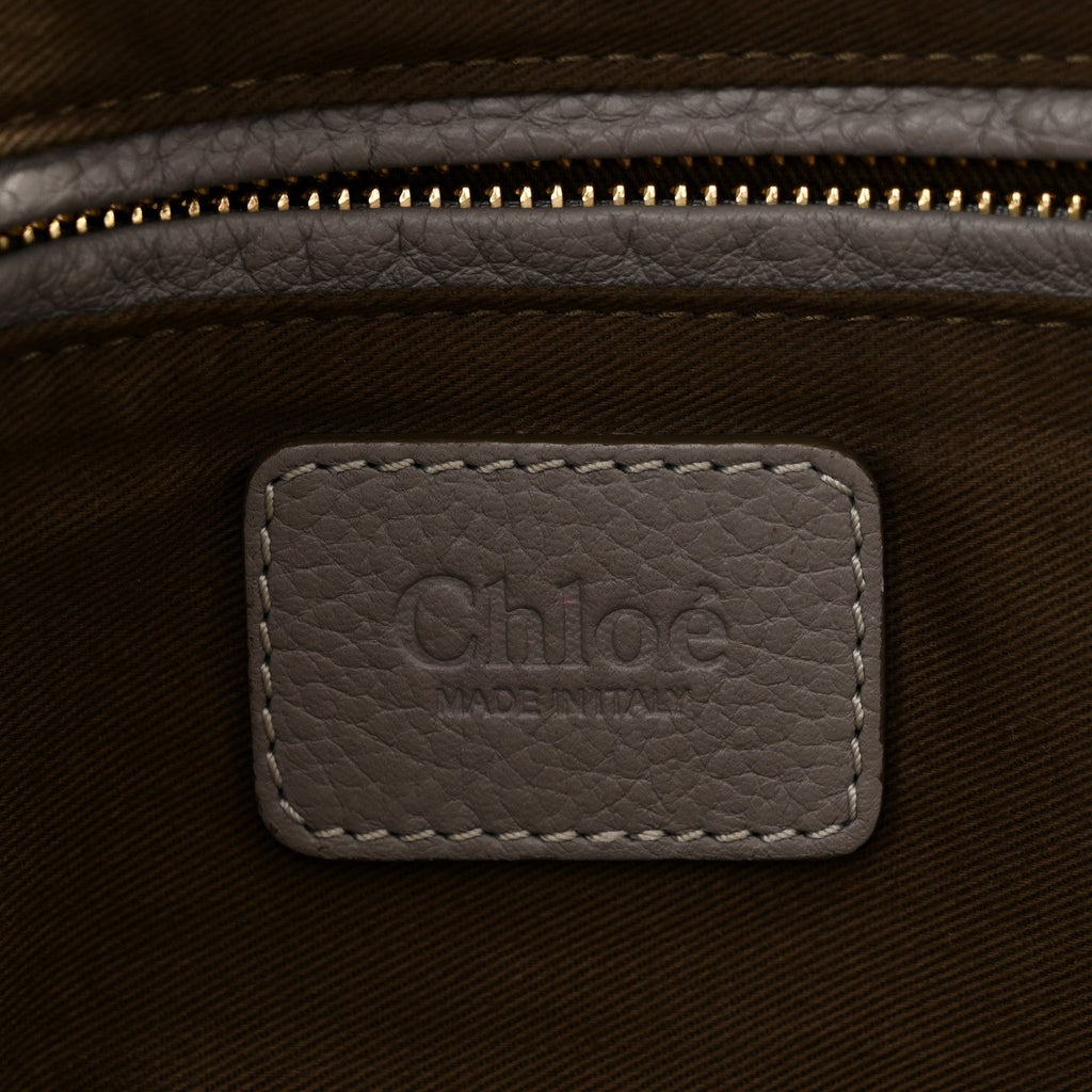 Calfskin Large New Marcie Tote Cashmere Grey
