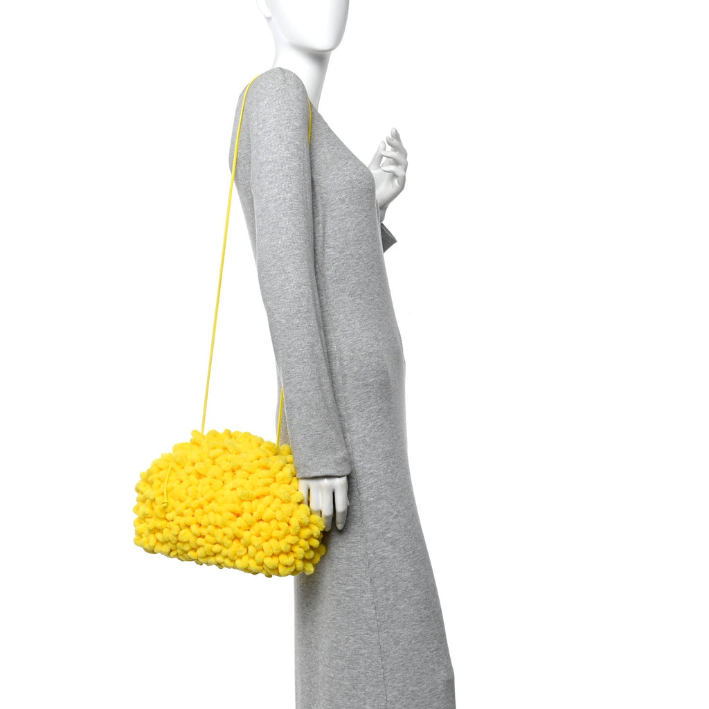 Chenille The Mini Pouch Lemon