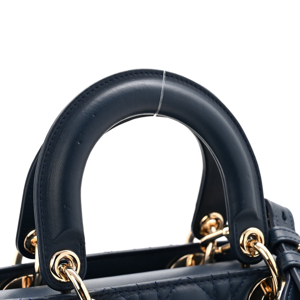 Lambskin Cannage Small My ABCDior Lady Dior Blue