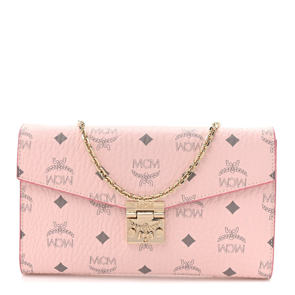 Visetos Medium Patricia Wallet On Chain Soft Pink