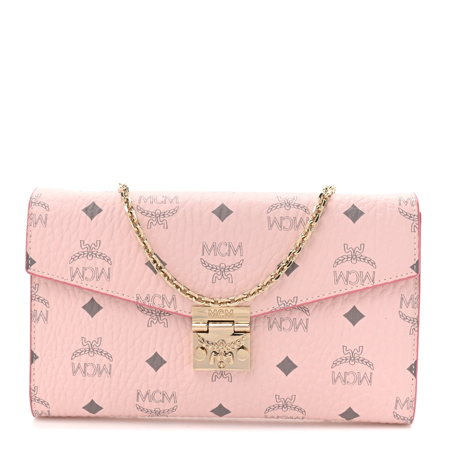 Visetos Medium Patricia Wallet On Chain Soft Pink