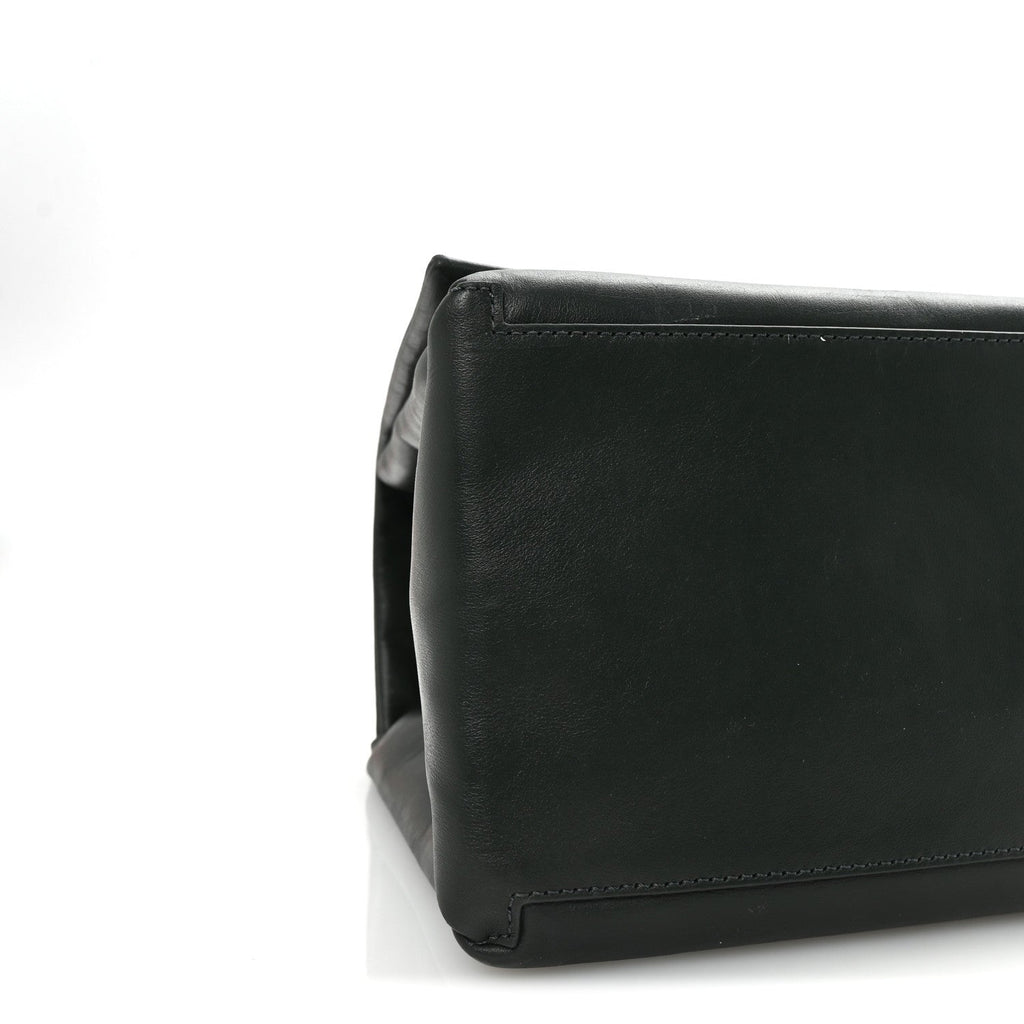 Calfskin Large Dual Shoulder Bag Green