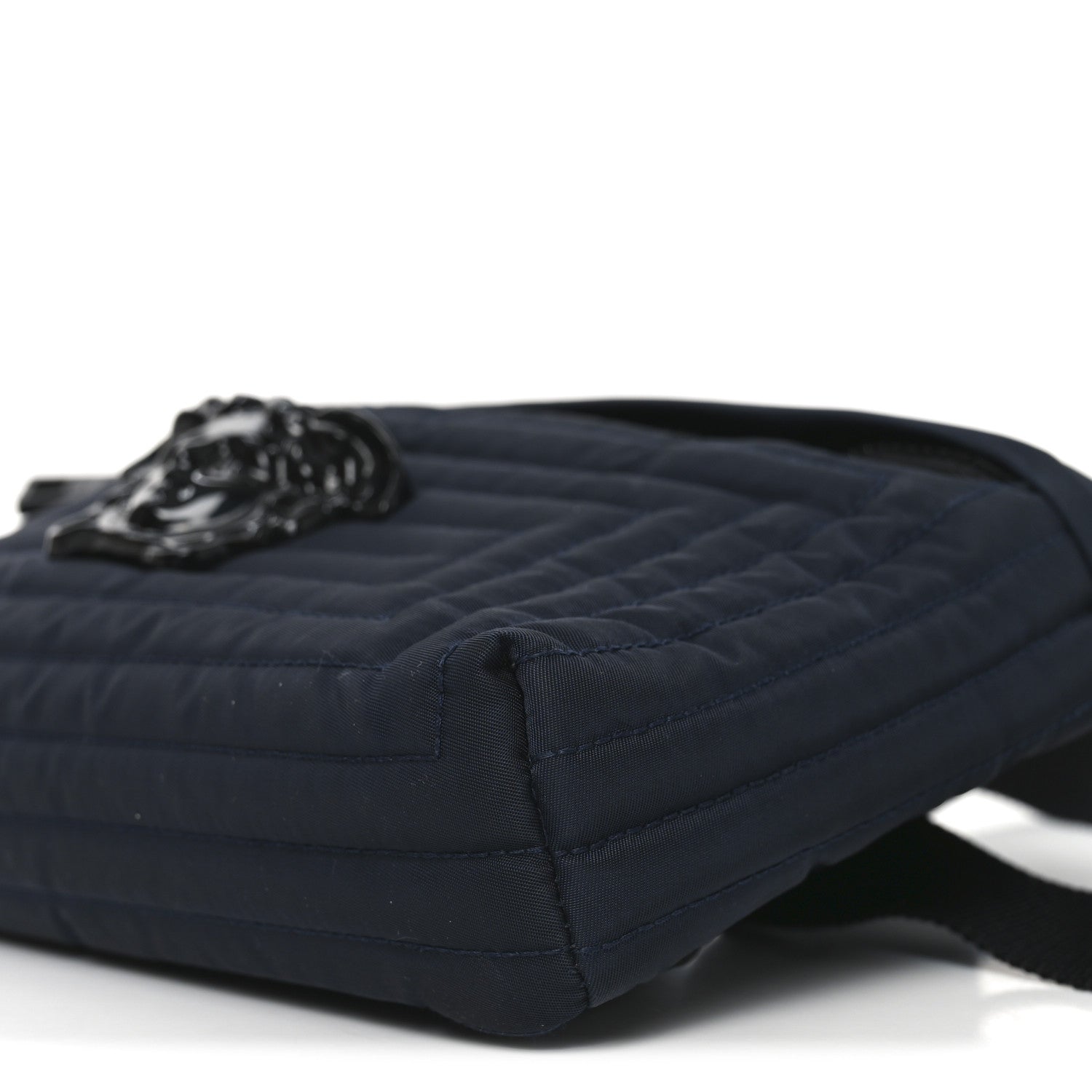 Nylon Palazzo Medusa Belt Bag Navy