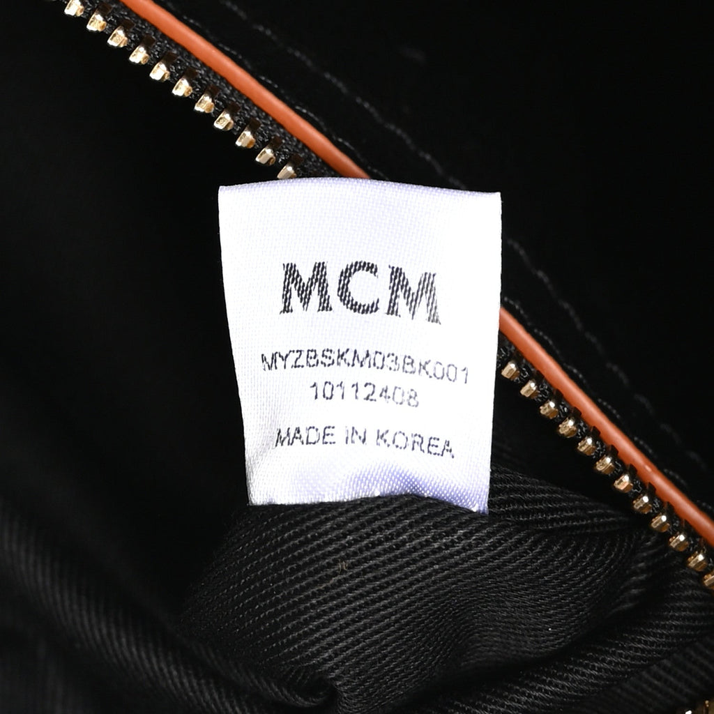 Calfskin Ottomar Monogram Medium Crossbody Pouch Black