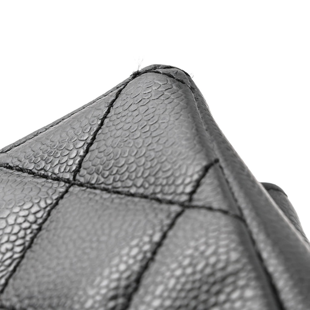 Caviar Quilted Grand Shopping Tote GST Black
