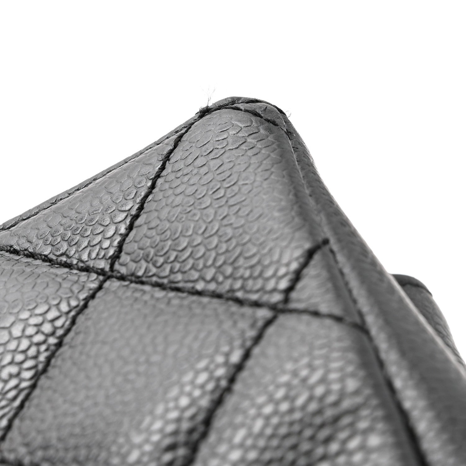 Caviar Quilted Grand Shopping Tote GST Black