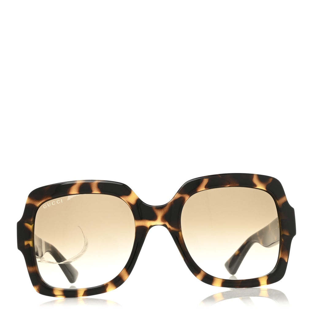 Acetate Square Frame Sunglasses GG1337S Havana
