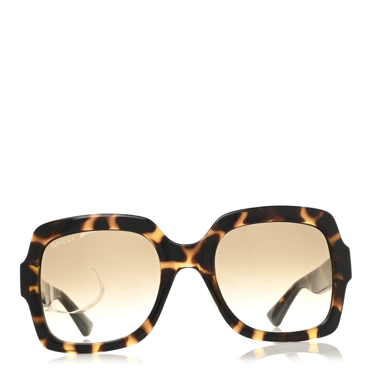 Acetate Square Frame Sunglasses GG1337S Havana