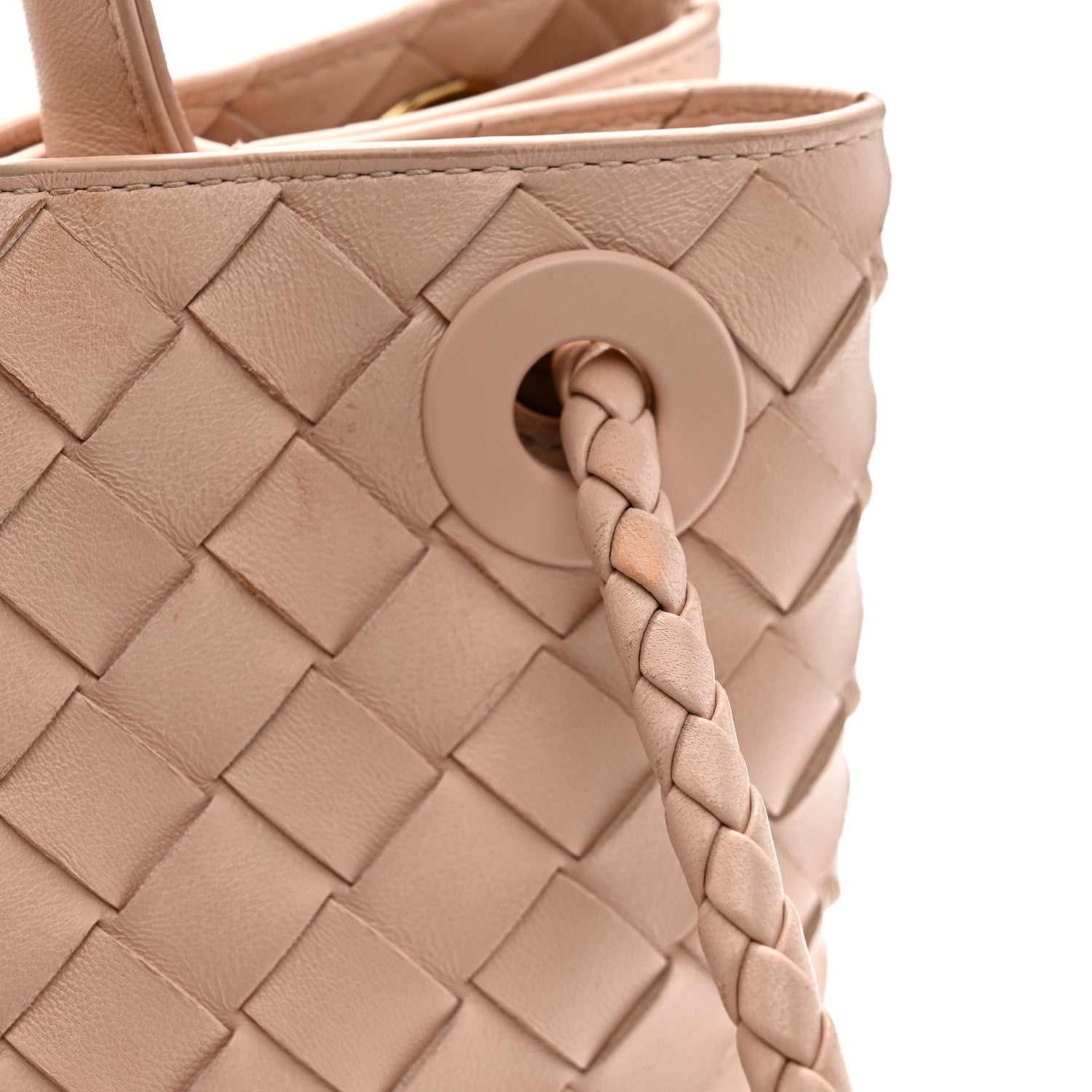 Nappa Intrecciato Small Andiamo Shoulder Bag Lotus