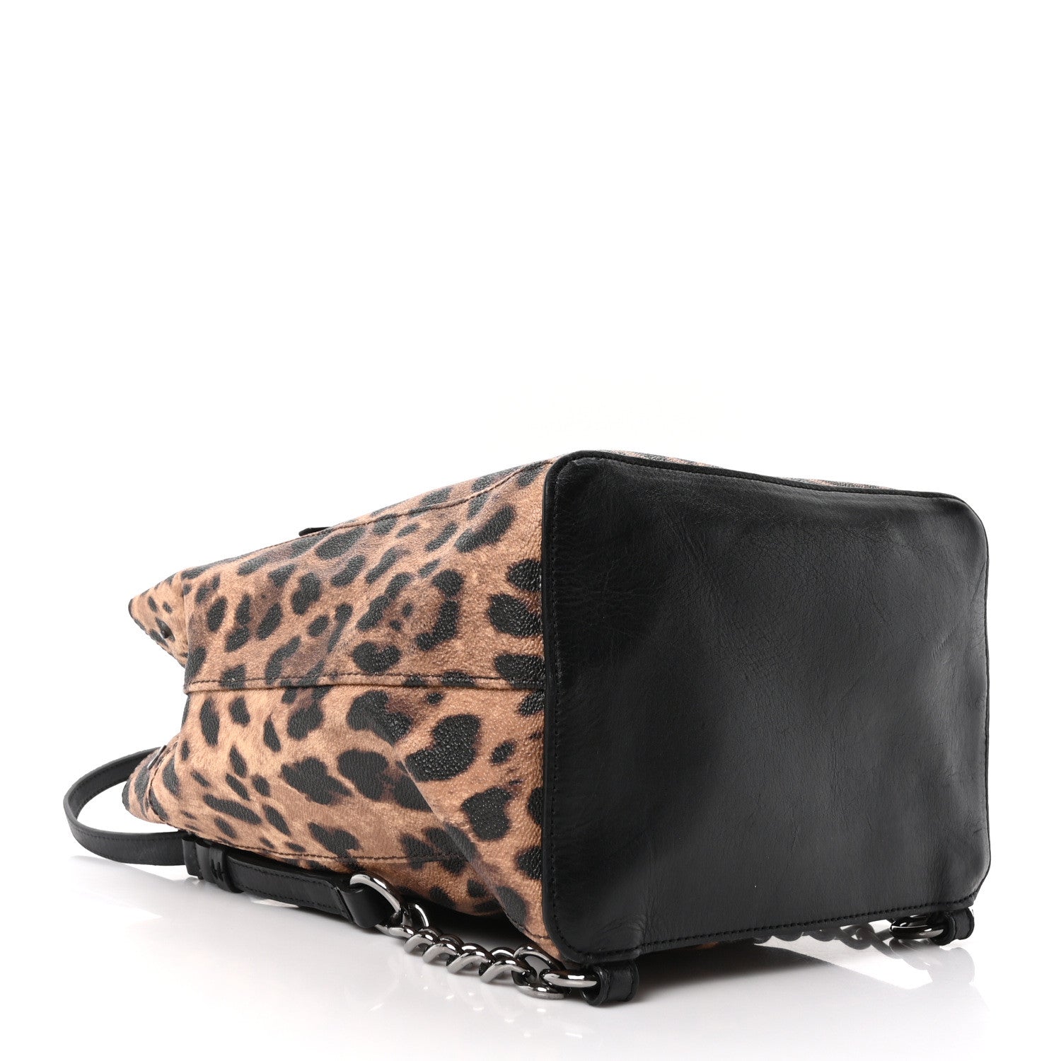 Dauphine Leopard Print Backpack Black