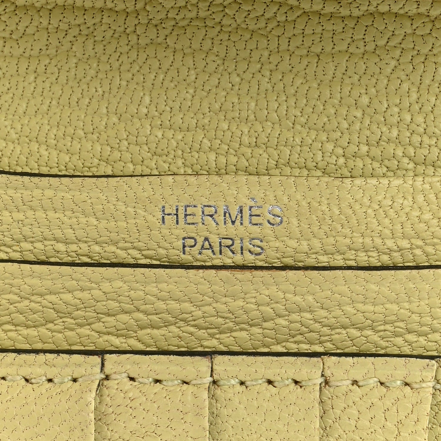 Chevre Mysore Bearn  Holder Wallet Jaune Bourgeon