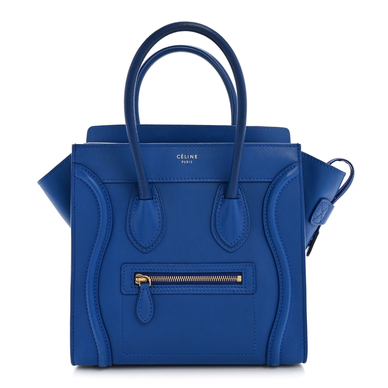 Smooth Calfskin Micro Luggage Royal Blue