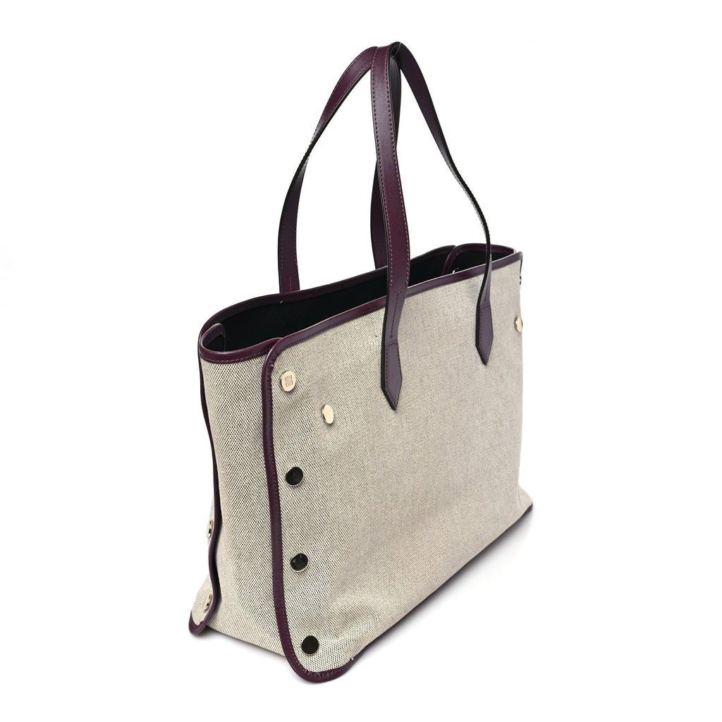 Canvas Medium Bond Shopper Tote Aubergine