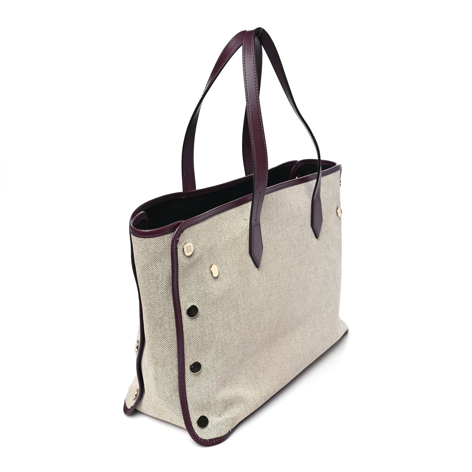 Canvas Medium Bond Shopper Tote Aubergine