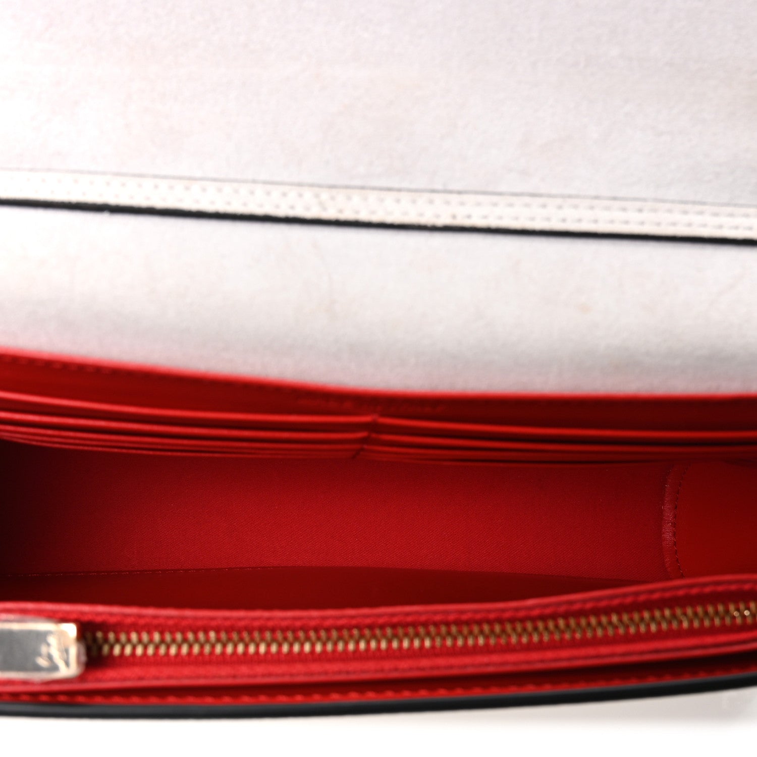Calfskin Spikes Loubinthesky Paloma Clutch Snow