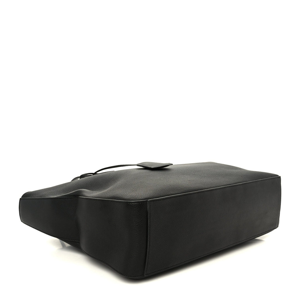 Grained Calfskin Medium Star Tote Black
