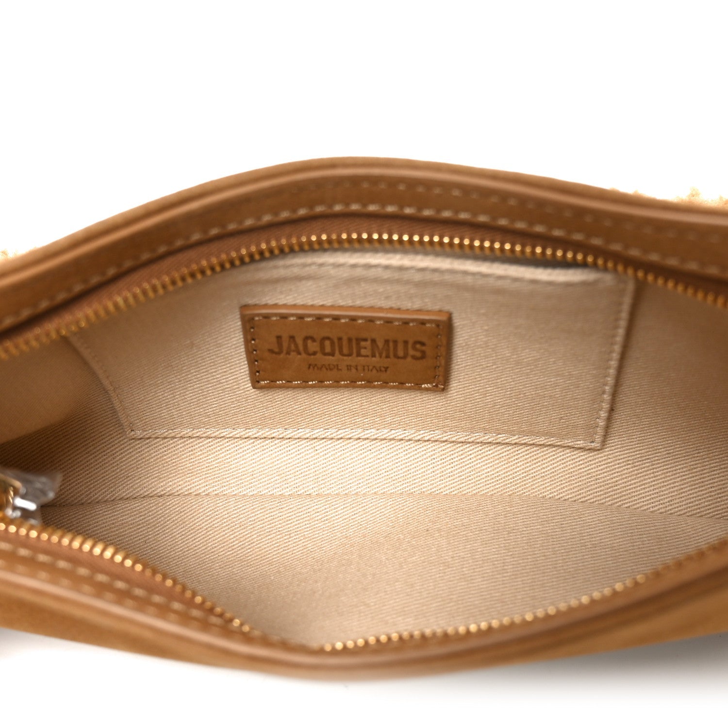 Suede Shearling Le Bisou Doux Camel