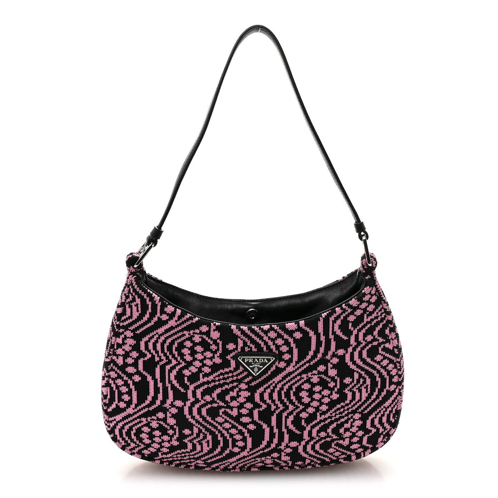Maglia Jacquard Cleo Shoulder Bag Black Rosa