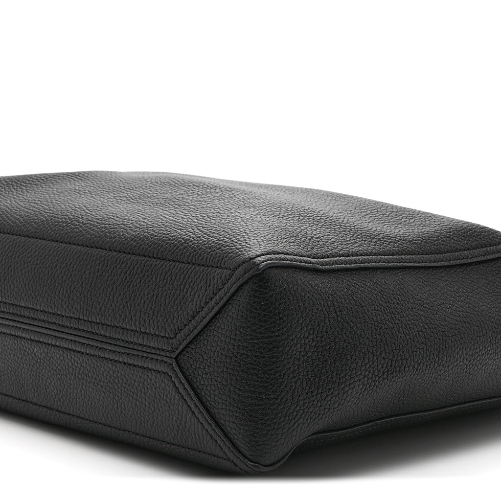 Grained Calfskin Small Dahlia Tote Black