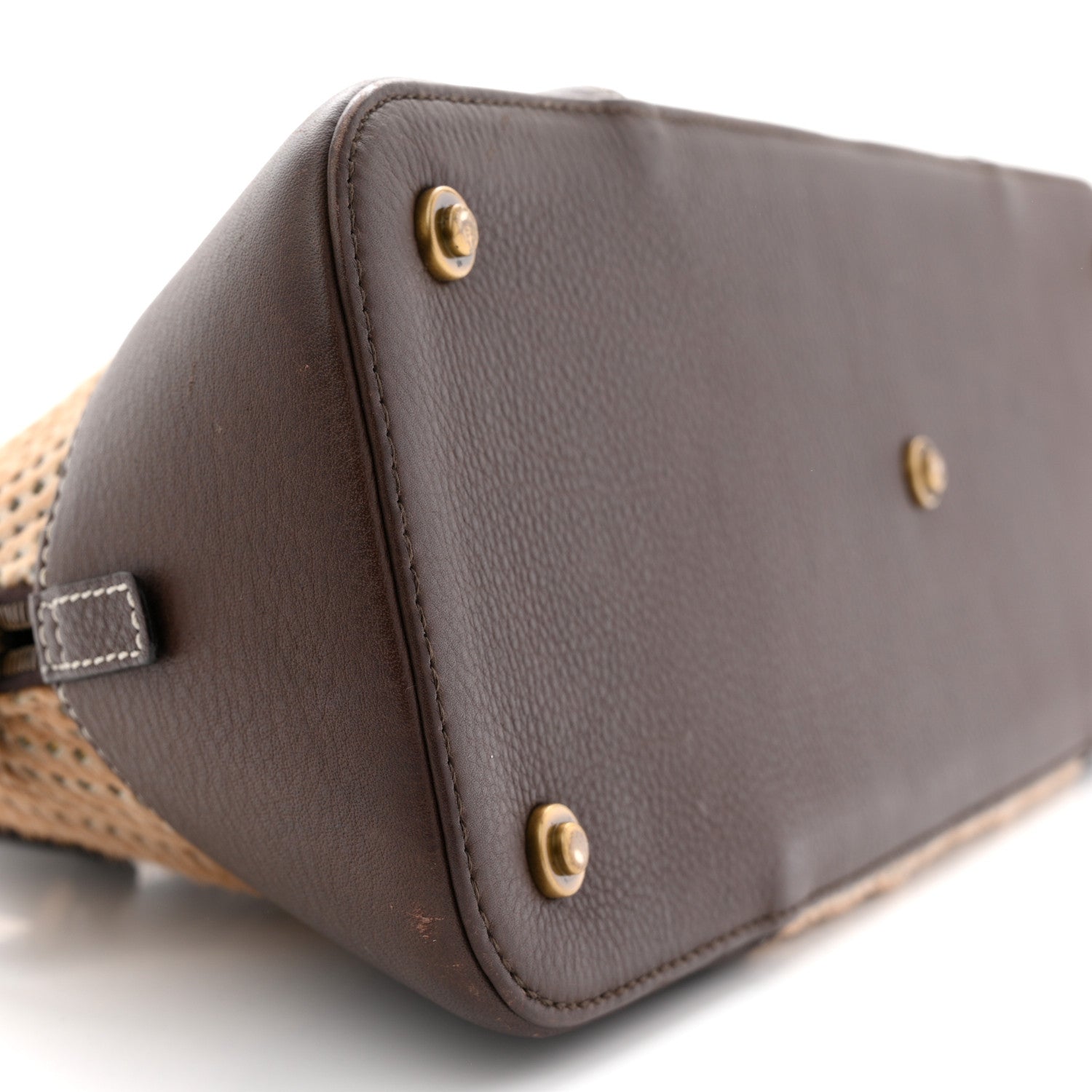 Pony Hair Calfskin Cadillac Tote Brown