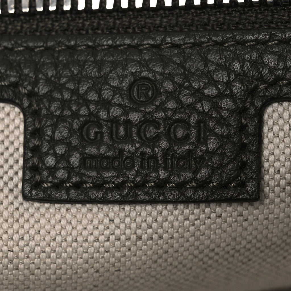 Piuma Calfskin Jumbo GG Embossed Medium Wristlet Messenger Bag Green