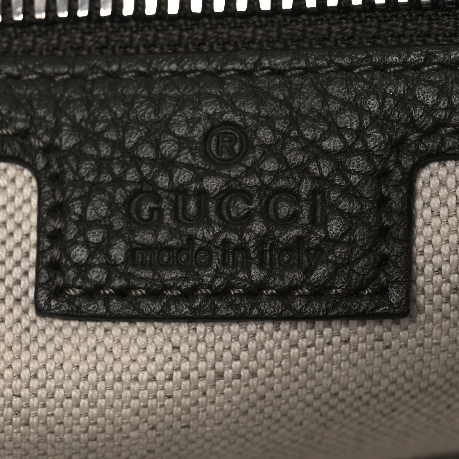 Piuma Calfskin Jumbo GG Embossed Medium Wristlet Messenger Bag Green