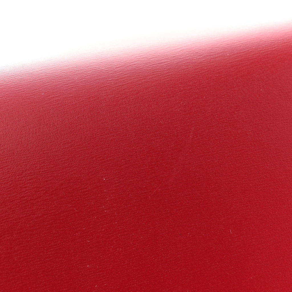 Box Calfskin Medium Classic Box Flap Bag Red