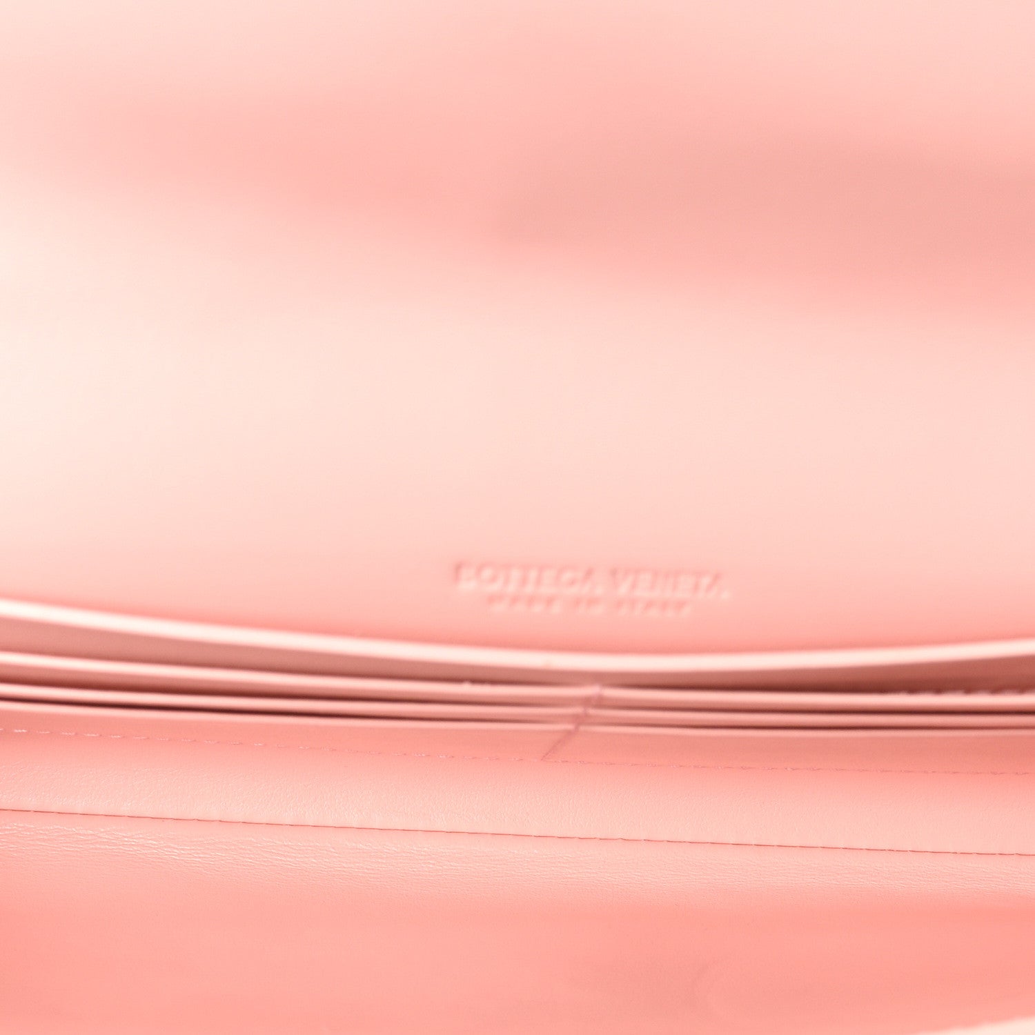 Nappa Intrecciato Long Andiamo Top Handle Clutch Rose