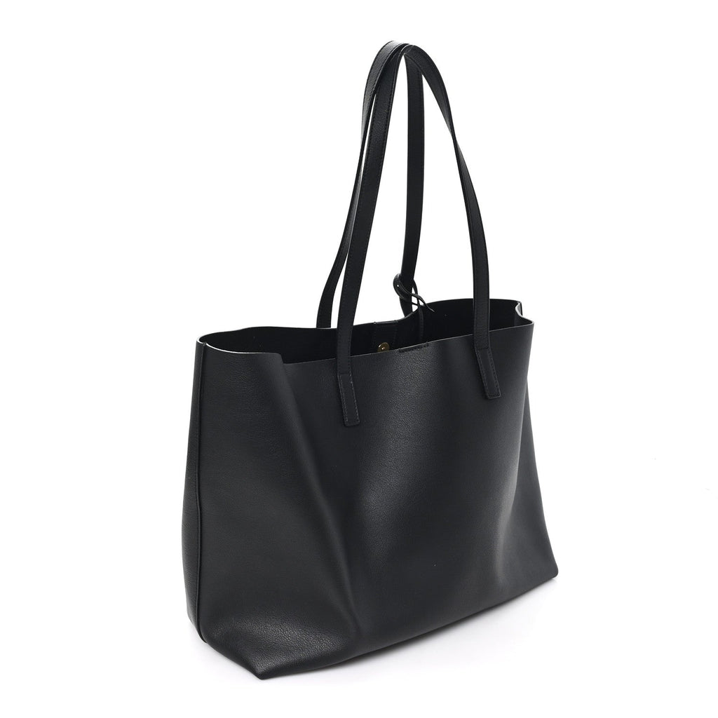 Calfskin Large Shopping Tote Black