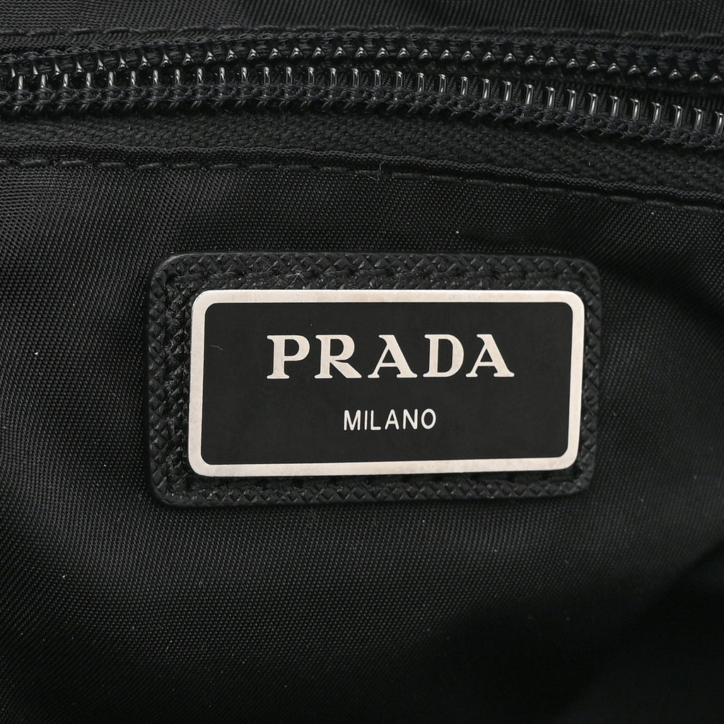 Re-Nylon Saffiano Belt Bag L Black