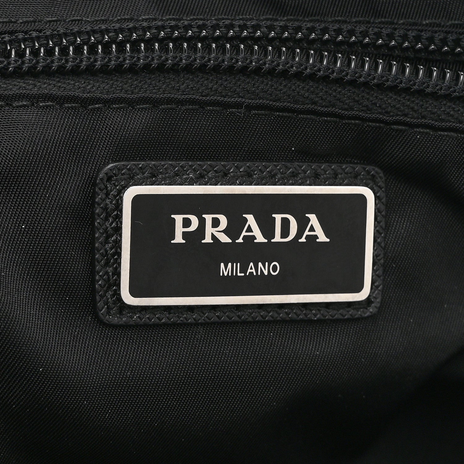 Re-Nylon Saffiano Belt Bag L Black
