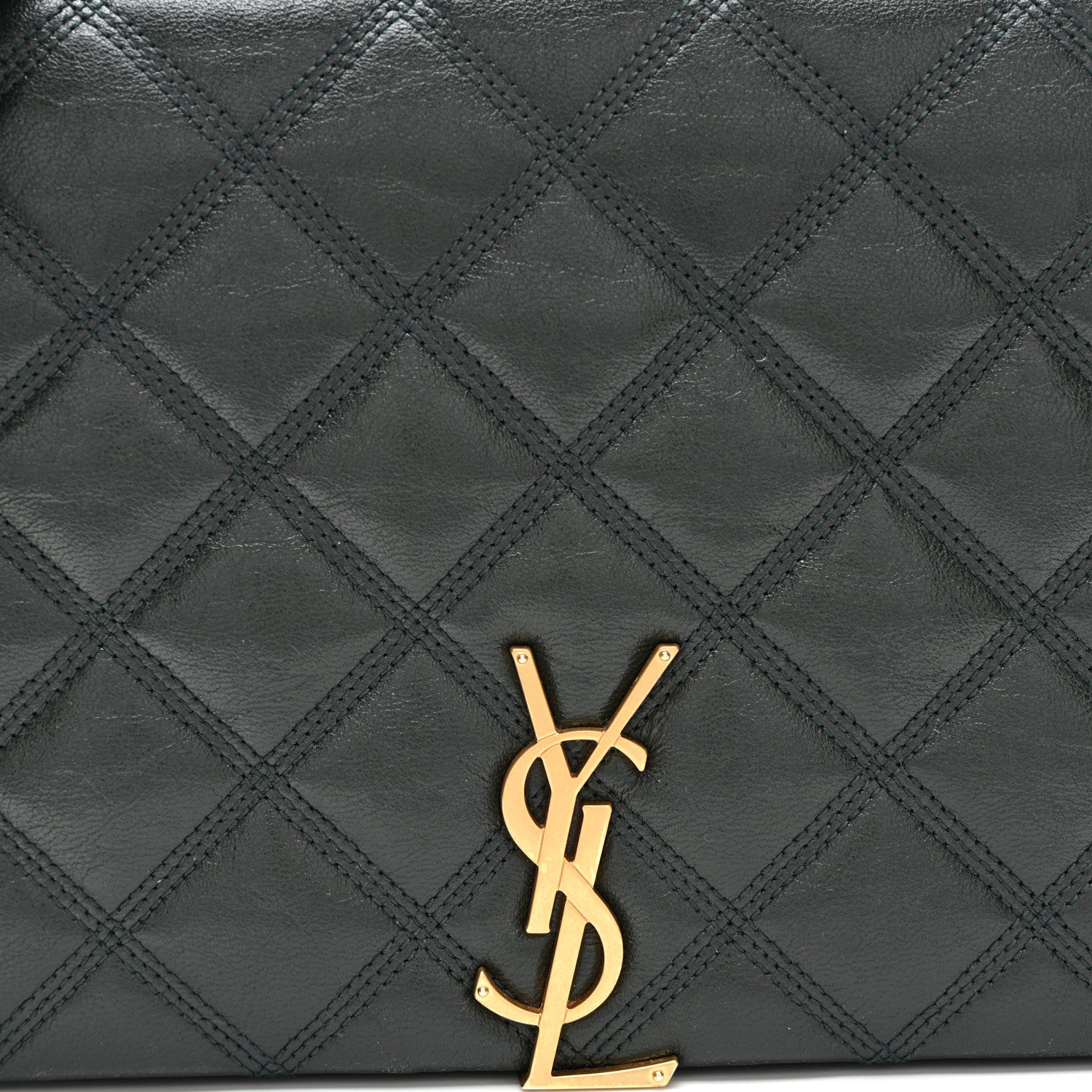 Lambskin Quilted Mini Becky Chain Bag Vert Fonce